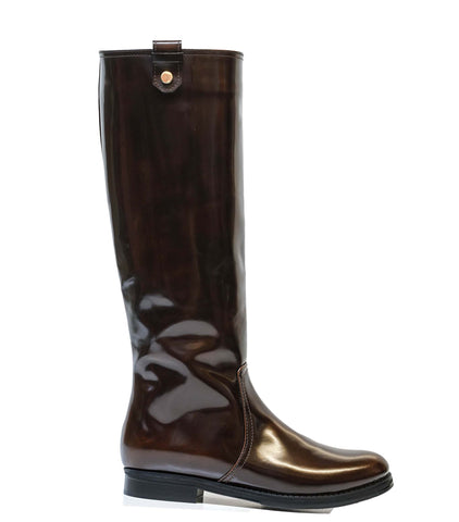 Stefano Stefani Women's Leather Tabacco Spazz Riding Boots 4866