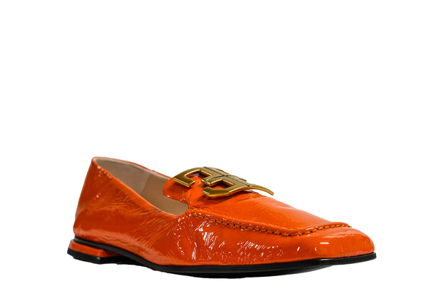 Fabi Women’s Orange Leather Loafer FD7968B