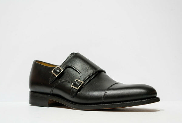 Barker Men's Leather Black Calf Shoe Tunstall 386016