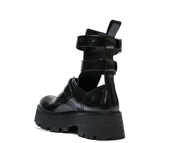 Alexander Mcqueen Women's Black Open Boots 700078