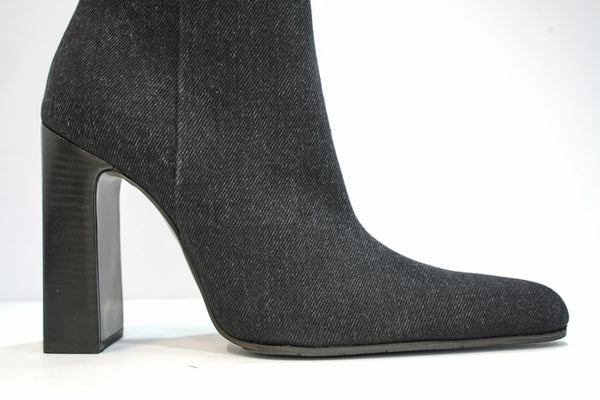 Balenciaga Ladies Black Denim Boot 544235 - 40 Last Size