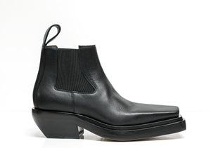 Bottega Veneta Black Women's Leather Ankle Boot 639830