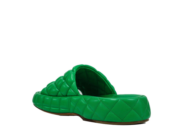 Bottega Veneta Women's Green Leather Padded Sandal 708885