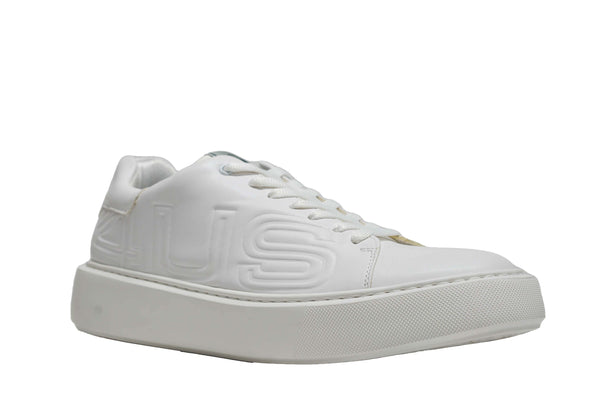 Cesare Paciotti 4US Men’s All White  Leather Sneaker CC9100