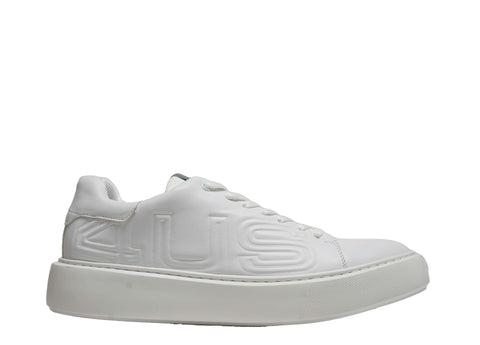 Cesare Paciotti 4US Men’s All White  Leather Sneaker CC9100