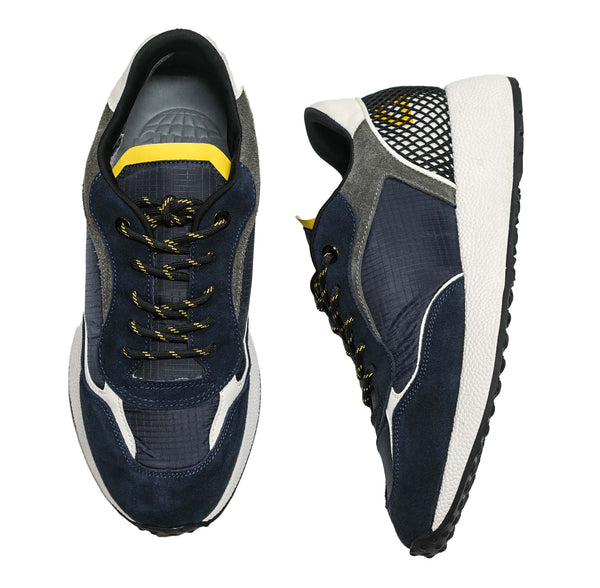 Cesare Paciotti 4US Men’s Navy & Yellow Sneaker BB9020