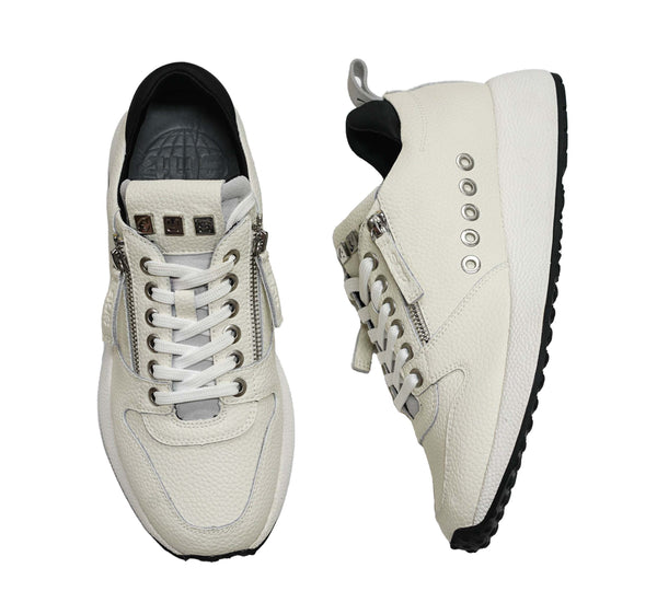 Cesare Paciotti 4US Men’s White Grain Sneaker BB9022