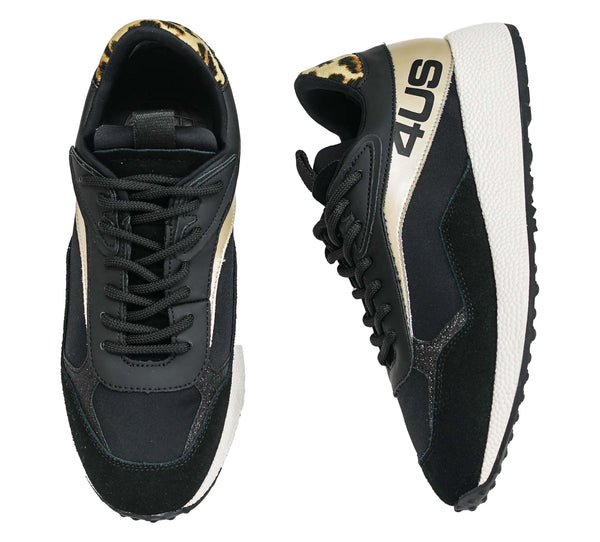 Cesare Paciotti 4US Women’s Black & Gold Sneaker BB7021