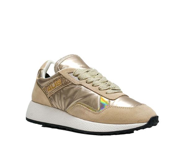 Cesare Paciotti 4US Women’s Rose Gold Nylon Sneaker BB7022