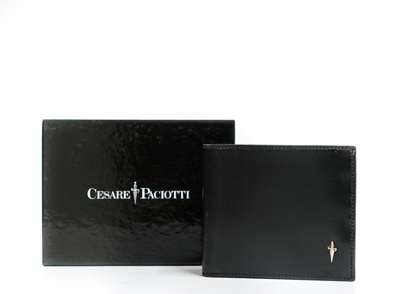 Cesare Paciotti Black Leather Men's Wallet PC109