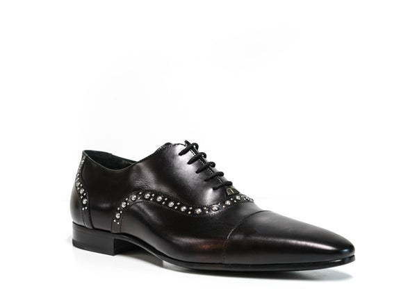 Cesare Paciotti Men’s Black Studded Lace Up Shoe 57106