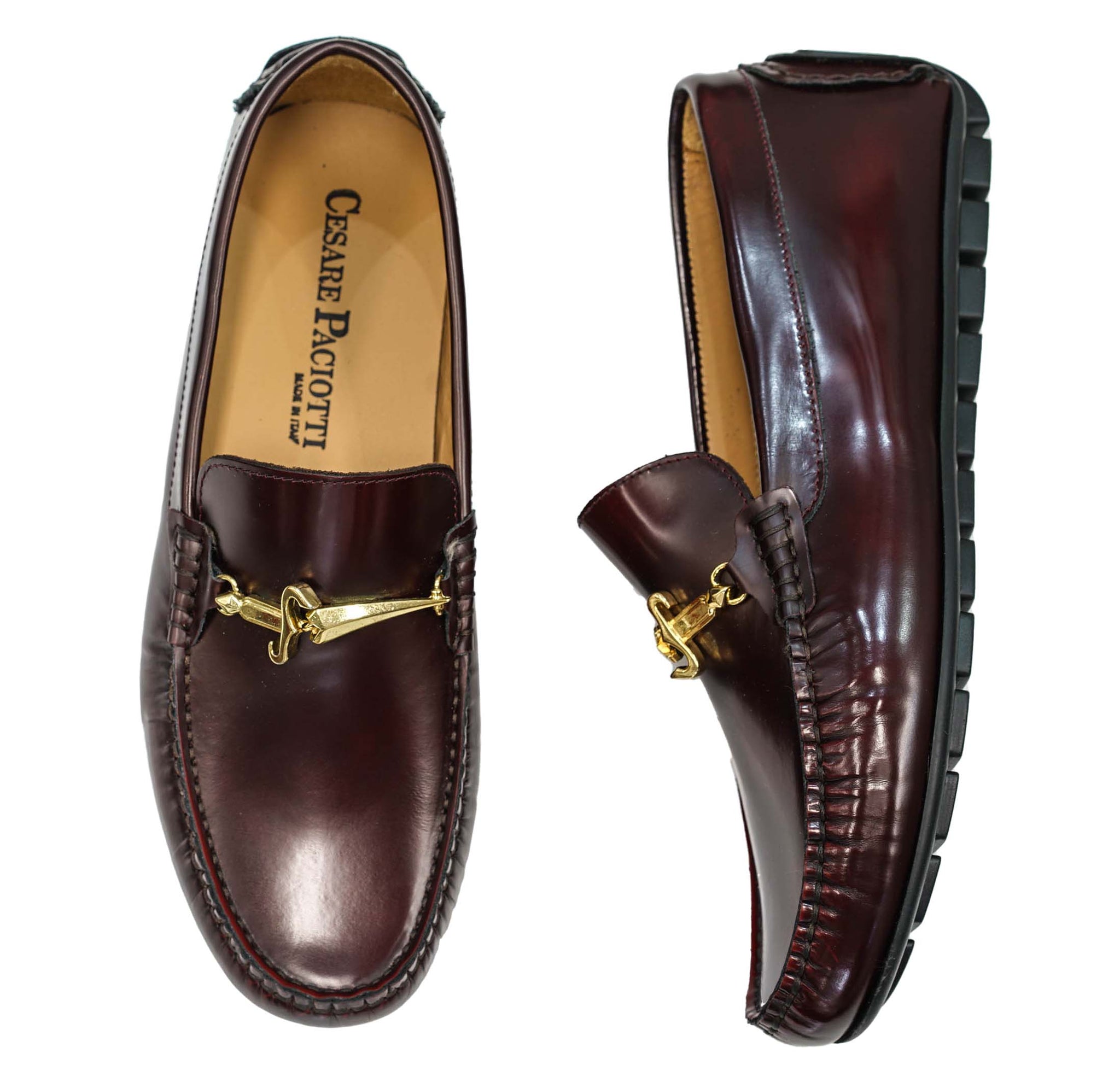 Cesare Paciotti Men's Bordeaux Leather Moccasin YB10001 – Luisa Boutique