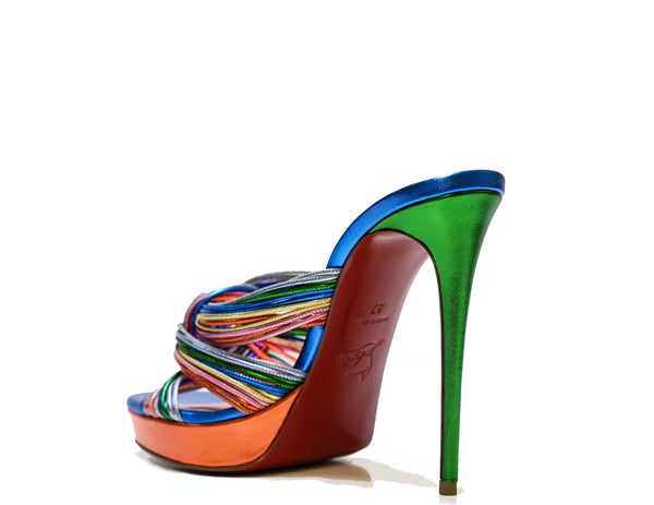 Christian Louboutin Women's Multi Coloured Sandals Multitaski Alta 120 - 36 Last Size