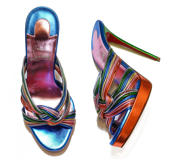 Christian Louboutin Women's Multi Coloured Sandals Multitaski Alta 120 - 36 Last Size