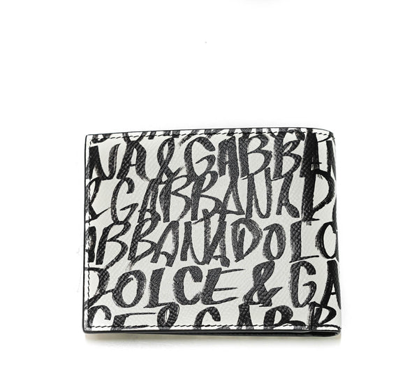 Dolce & Gabbana Men's Leather Graffiti Wallet BP2463