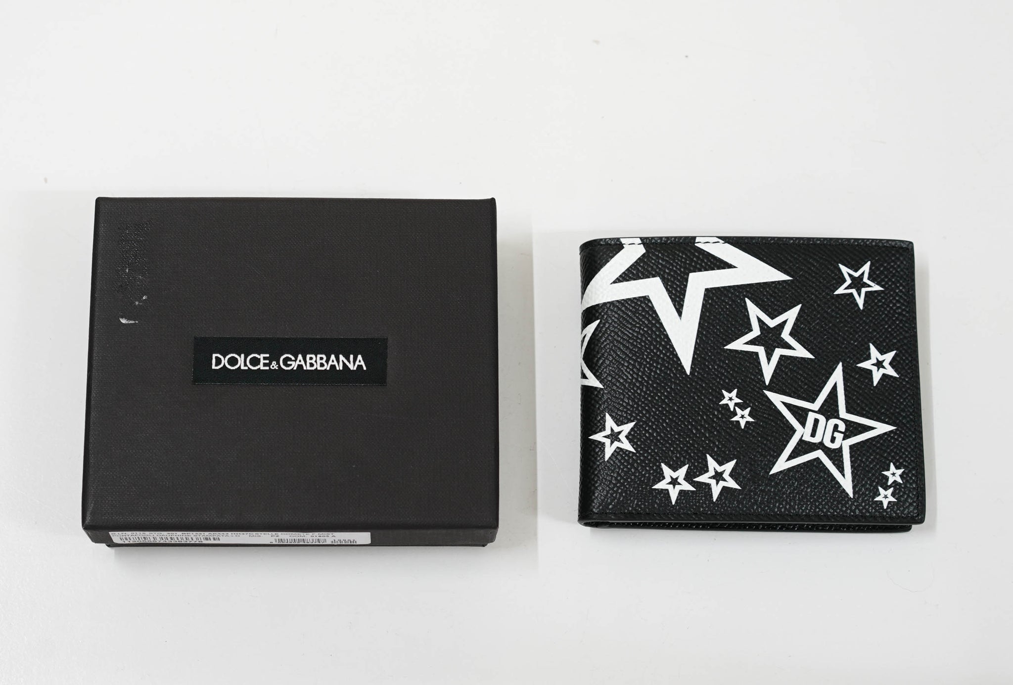 Dolce & Gabbana Leather Men's Star Print Wallet BP1321