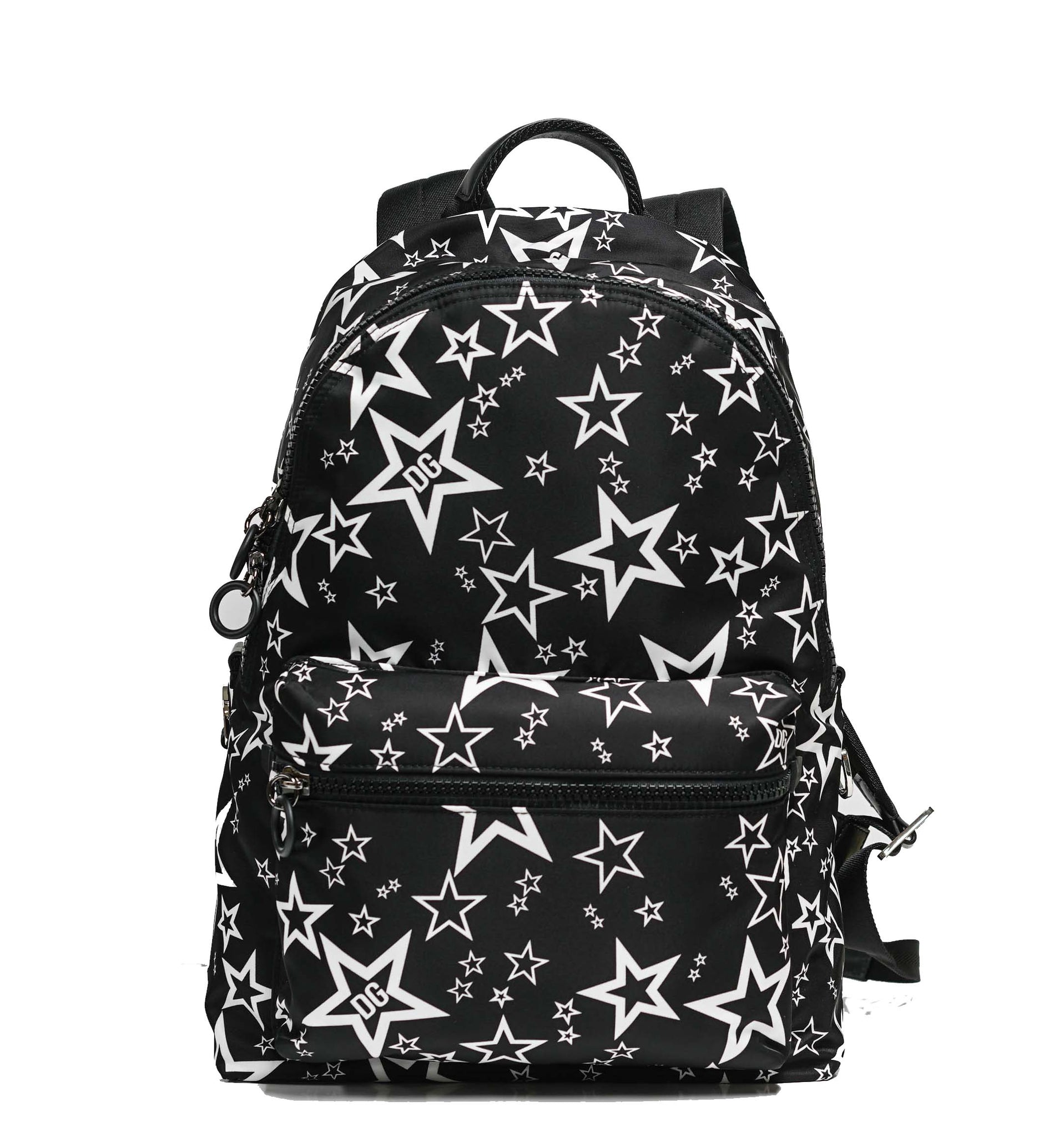 Dolce & Gabbana White & Black Star Backpack BM1607