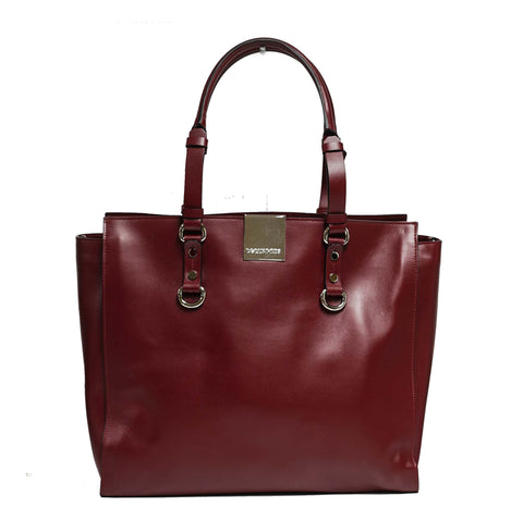 Dsquared2 Large Bordo Leather Shopping Bag