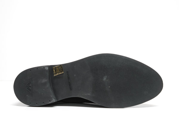 Emporio Armani Men's Black Derby Lace Up Shoes X4C510