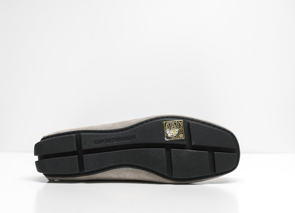 Emporio Armani Men's Fog Suede Driving Shoe, X4B125