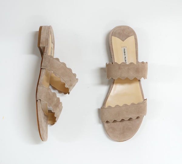 Fabio Rusconi Women's Antique Suede Flat Sandal S4841