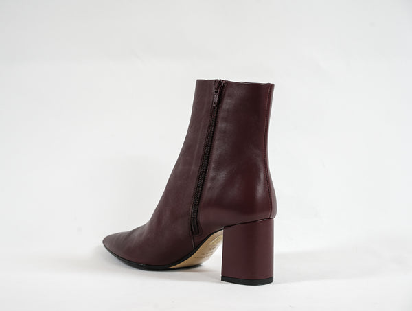 Fabio Rusconi Women's Wine Leather Ankle Boot Zara