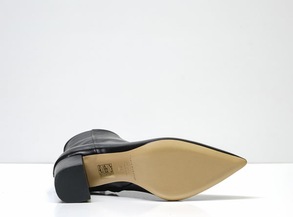 Fabio Rusconi Women's Black Leather Ankle Boot Zara-Cig