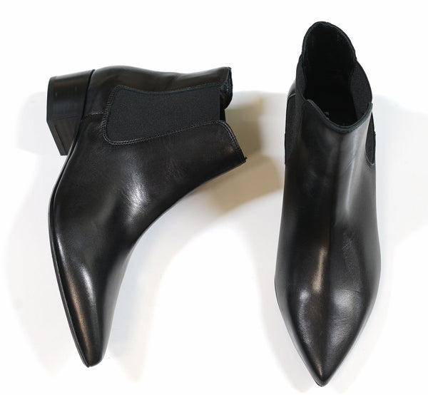 Fabio Rusconi Women's Black Leather Ankle Boot F5559