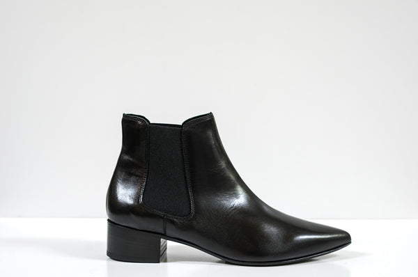 Fabio Rusconi Women's Black Leather Ankle Boot F5559