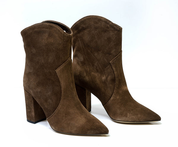 Fabio Rusconi Women's Chocolate Suede Ankle Boot Ustica Oss