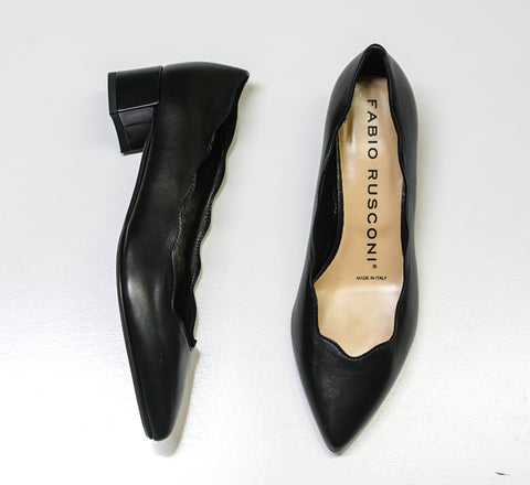 Fabio Rusconi Women's Black Leather Shoe F4080