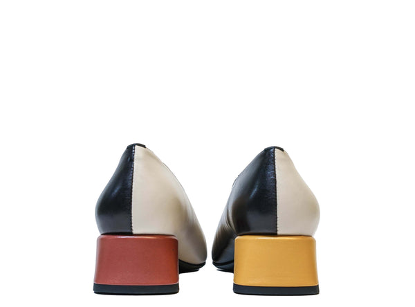 Fabio Rusconi Women’s Natural & Black Leather Shoe Toshie