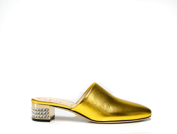 Gucci Women's Gold Jewel Heel 505243 Gucci 37 Last Size
