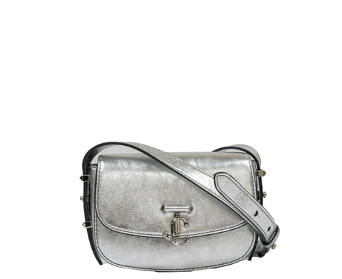 Jimmy Choo Silver Leather Handbag Varenne