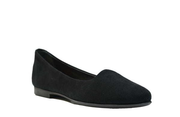 Love Bruglia Women’s Black Suede Flat Shoe 6855