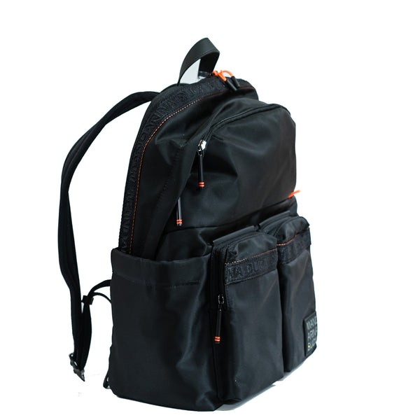 Mandarina Duck Large Black Backpack, Warrior