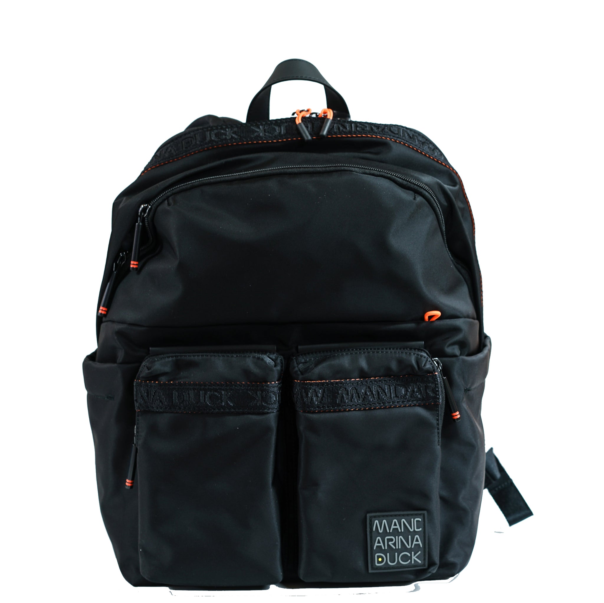 Mandarina Duck Large Black Backpack, Warrior