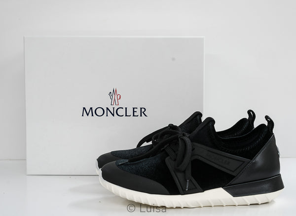 Moncler Women's Black Velvet Sneakers A202100