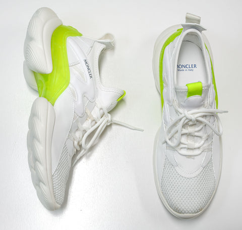 Moncler Women's White & Lime Sneaker, Style B4M70240