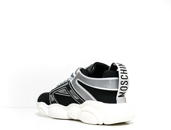 Moschino Men's Black & Silver Sneaker MB15253