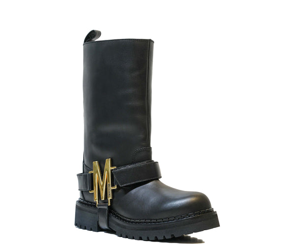Moschino Women’s Black Leather MOSCHINO Boots 24105