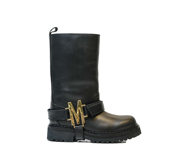 Moschino Women’s Black Leather MOSCHINO Boots 24105