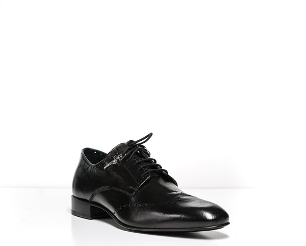 Cesare Paciotti Men's Dan Old Black Soft Leather Lace Up Shoe 57556