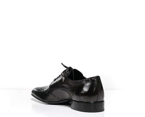 Cesare Paciotti Men's Dan Old Black Soft Leather Lace Up Shoe 57556