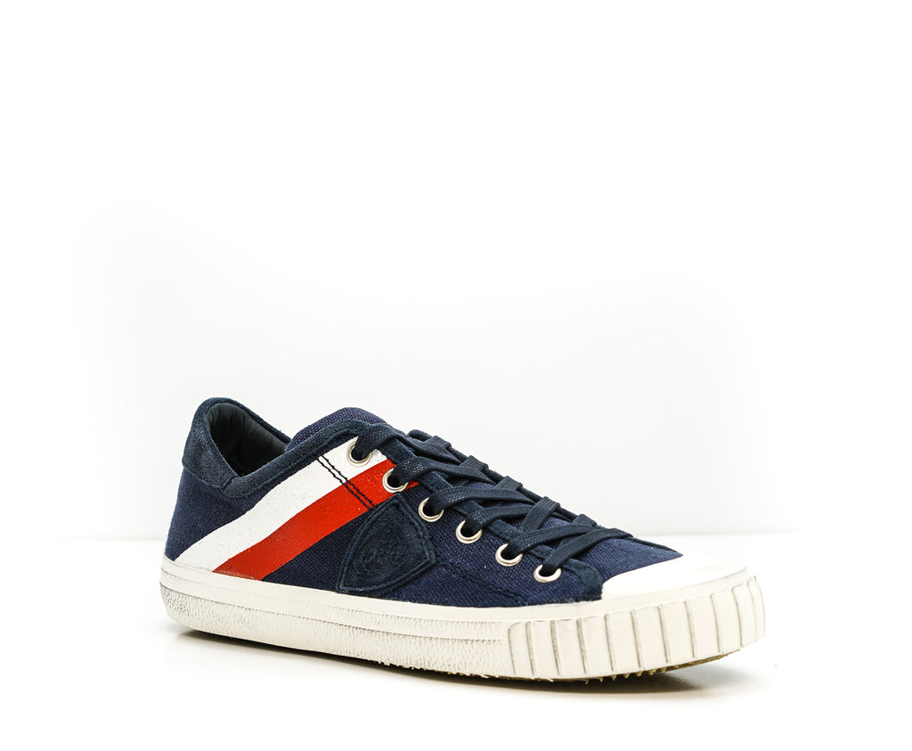 LOUIS FERAUD Femme Sneakers aus Canvas in Blau