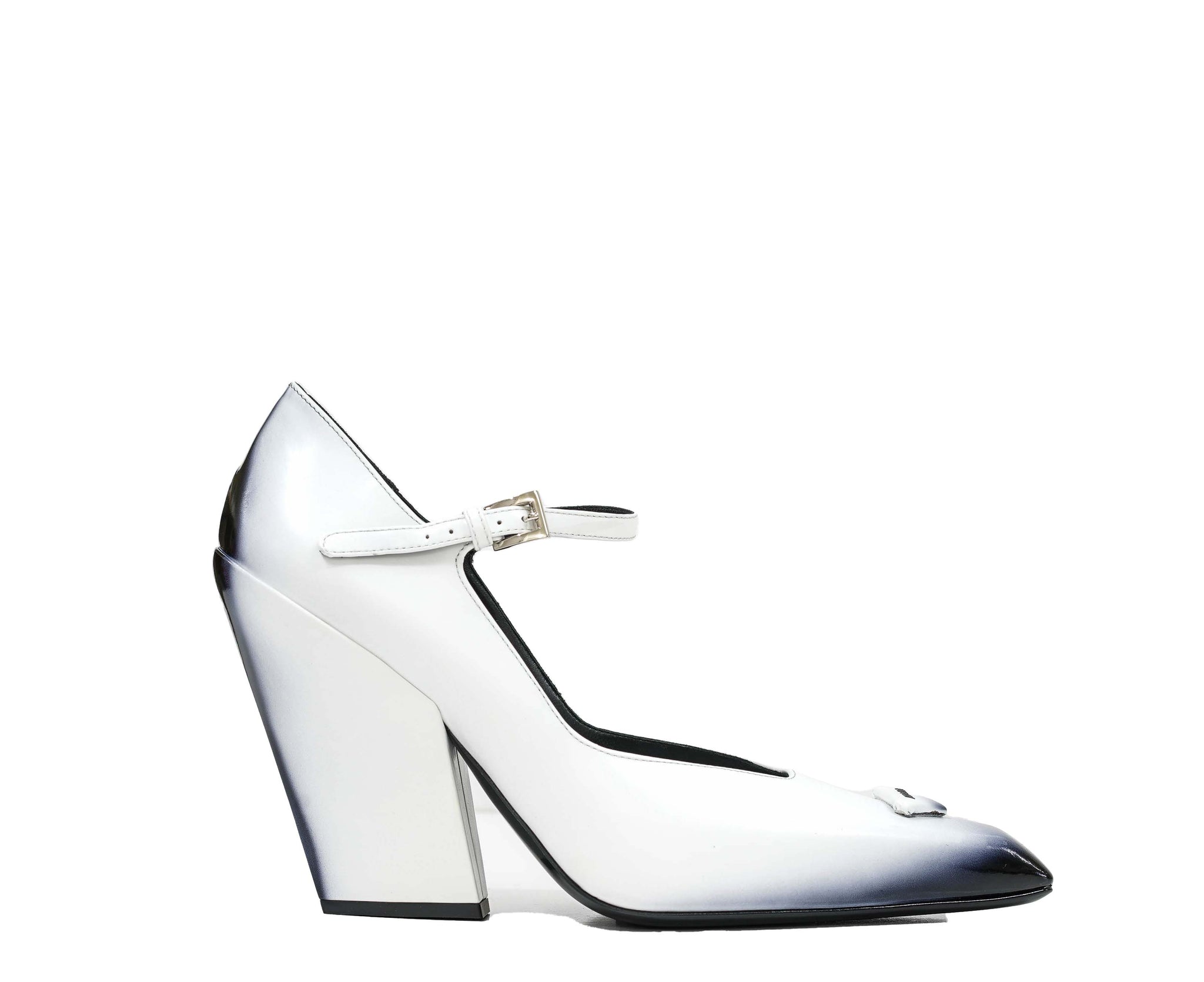Prada Women's White Leather Brushed 1I982M