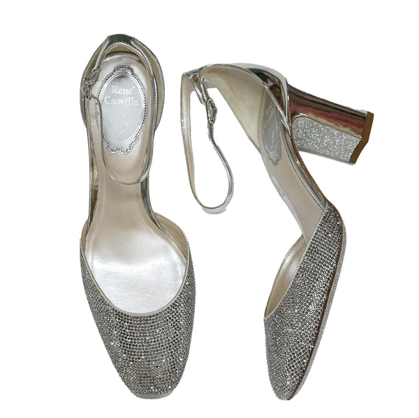 Rene Caovilla Women's Silver Shoe Elsie C11446 40% OFF