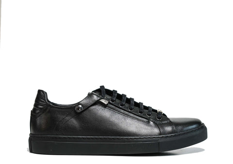 Roberto Serpentini Men’s Black Leather Sneaker 1756