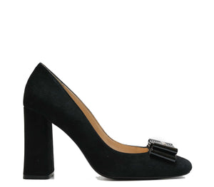 Roberto Serpentini Women's Black Suede Heels 23775