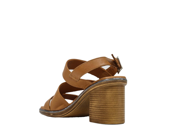 Roberto Serpentini Women's Tan Leather Sandals 39726